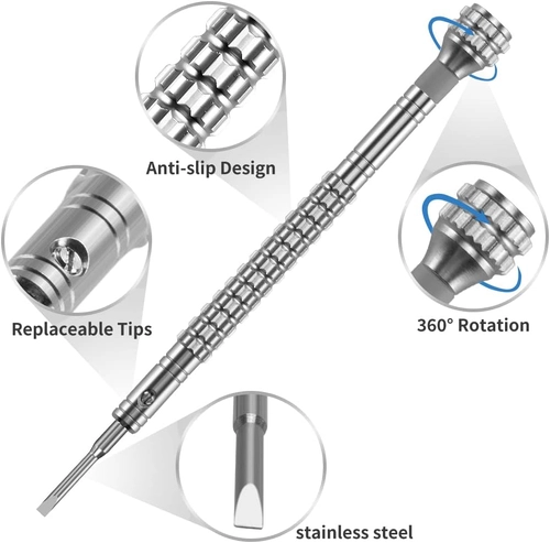 Foto de 10PCS Precision Watch Screwdriver Set With Box Different Sizes With 20 Extra Replace Blades Watchmaker Screwdriver Tools for Watch,Jewelry,Eyeglass