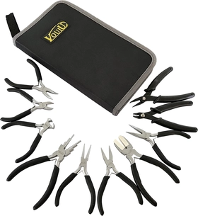 Image of 10-Piece Jewelry Pliers Set Jewelry Making Tools