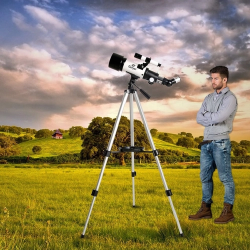 Foto de Gskyer Telescope, 70mm Aperture 400mm AZ Mount Astronomical Refracting Telescope for Kids Beginners - Travel Telescope with Carry Bag, Phone Adapter and Wireless Remote.
