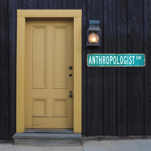 Foto de ArogGeld Anthropologist Sign Anthropologist Gift Anthropologist Decor Anthropologist Metal Sign Custom Street Sign Retro Shabby Chic Wall Art Wall Hanger Home Decor Wall Decorations