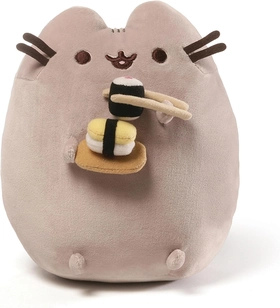 Image of GUND Pusheen Snackable Sushi Plush, Stuffed Animal for Ages 8 and Up, 9.5”, Gray