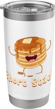 Image of Short Stack of Pancakes Kawaii - Maple Syrup Day Stainless Steel Insulated Tumbler