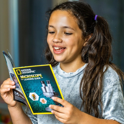 Foto de NATIONAL GEOGRAPHIC Dual LED Kids Microscope - 50+ pc Science Kit with 10 Prepared Slides & 10 DIY Blank Slides, Biology Experiment Activity, Microscope Kit for Kids 8-12 (Amazon Exclusive)