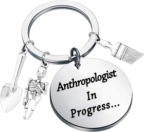 Image of Future Anthropologist Gift Anthropology Student Gift Anthropologist in Progress Keychain