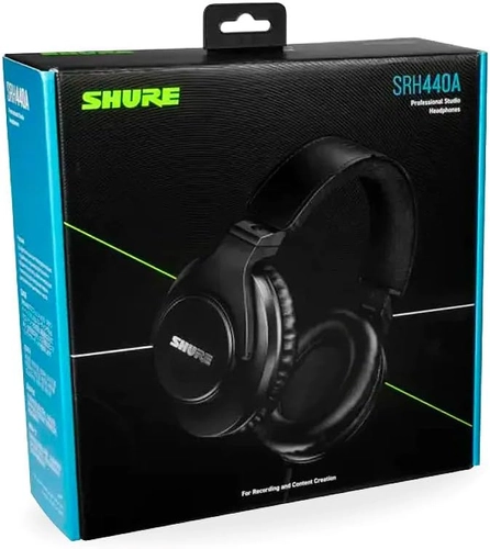 Foto de Shure SRH440A Over-Ear Wired Headphones for Monitoring & Recording, Professional Studio Grade, Enhanced Frequency Response, Work with All Audio Devices, Adjustable & Collapsible Design - 2022 Version