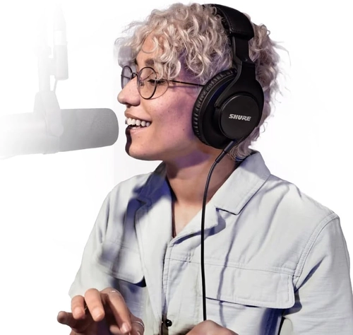 Foto de Shure SRH440A Over-Ear Wired Headphones for Monitoring & Recording, Professional Studio Grade, Enhanced Frequency Response, Work with All Audio Devices, Adjustable & Collapsible Design - 2022 Version