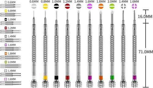 Foto de 10PCS Precision Watch Screwdriver Set With Box Different Sizes With 20 Extra Replace Blades Watchmaker Screwdriver Tools for Watch,Jewelry,Eyeglass