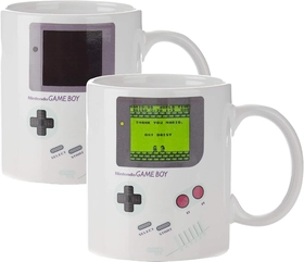 Image of Paladone Gameboy Heat Changing Coffee Mug - Gift for Gamers, Nerds, Nintendo Mario Fans, Men, and Retro 90s Game Enthusiasts - 10 Ounces