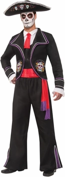 Image of Forum Novelties Men's Day Of Dead Mariachi Macabre Costume