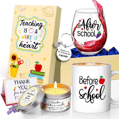 Foto de Before Patients, After Patients 11 oz Coffee Mug and 18 oz Stemless Wine Glass Candle Gifts Set Idea for Nurses, Doctors, Dentists, Hygienists, Physician Nurses' week Graduation Birthday Gifts…