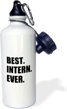 Image of 3dRose Best Intern Ever-fun appreciation gift for internship job-funny Sports Water Bottle, 21 oz, Multicolor