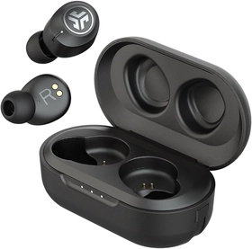 Image of JLab JBuds Air ANC Gen 2 True Wireless Bluetooth Earbuds, Graphite, Active Noise Canceling, Low Latency Movie Mode, Dual Connect, IP55 Sweat Resistance, Custom 3 EQ Sound Settings