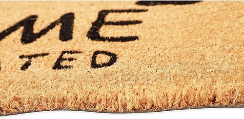 Foto de Juvale Cats Welcome People Tolerated Welcome Mat, Natural Coir Doormat (30 x 17 in)