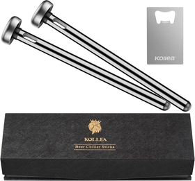 Image of Beer Gifts for Men Dad, Kollea 2 x Beer Chiller Sticks for Bottles, Beverage Cooler, Funny Mens Birthday Gift Ideas for Husband Boyfriend, Christmas Stocking Stuffers, Beer Lovers, Bar Accessories