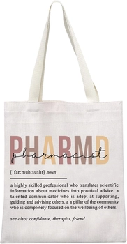 Image of GJTIM Rx Pharmacist Graduation Appreciation Gift Pharmacy Tech Gift Pharmacist Definition Tote Bag for Doctor Of Pharmacy